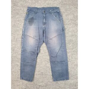 CAT Caterpillar Workwear Cargo Pants 34x30‎ Blue Stretch Utility Work Pants